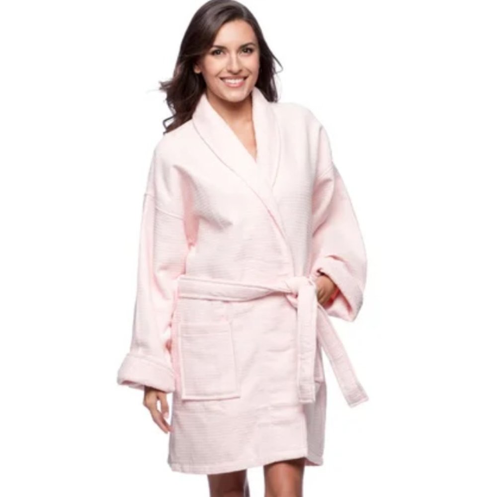 Aegean Apparel Waffle Cotton Bathrobe